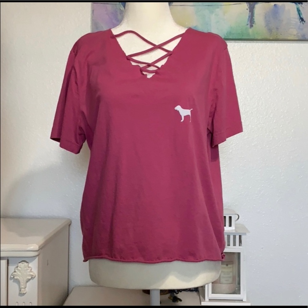 Magenta Victoria’s Secret Pink Shirt